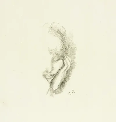 Head of a Woman Leaning on Her Hand