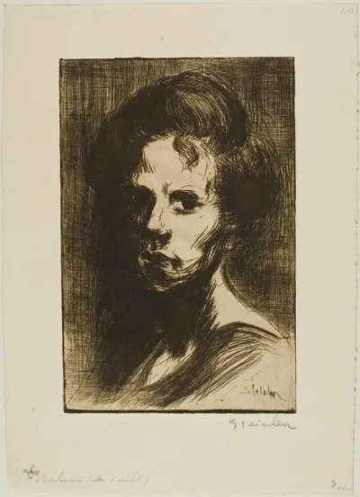 Head of a Woman, plate I