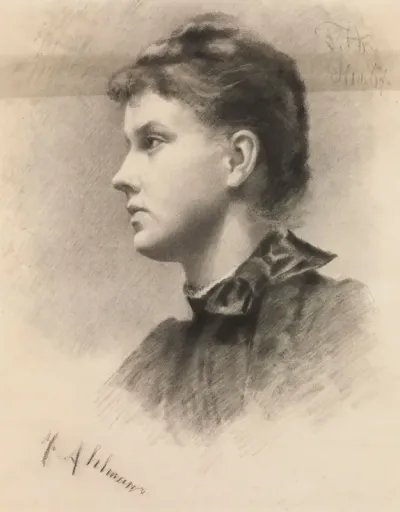 Head of a Woman (Self-Portrait)