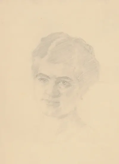 Head of a Woman with Earrings