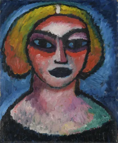 Head of a WomanVerso: Bust of a Man (ca. 1910-1912)
