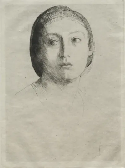 Head of a Young Girl