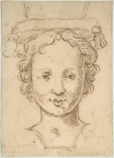 Head of a Young Woman, a Probable Finial for Fountain or other Type of Waterwork