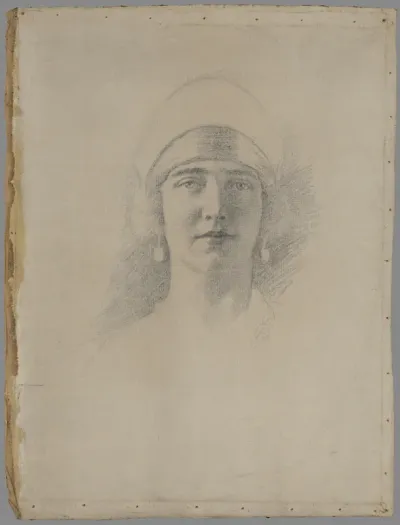Head of a Young Woman En Face