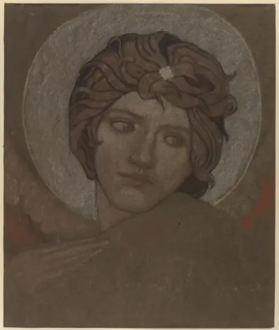 Head of an Angel. Study for the Painting 'Saint Bride'