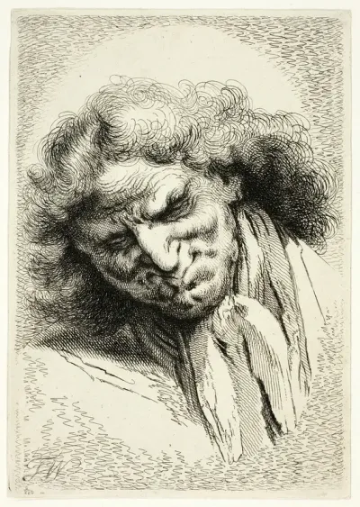 Head of an Old Man Sleeping