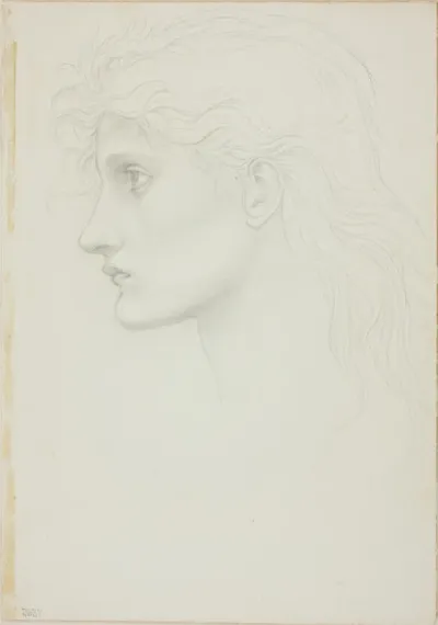 Head of Girl Facing Left