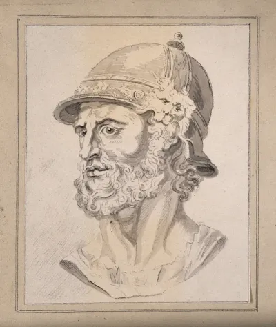 Head of the Roman god Mars