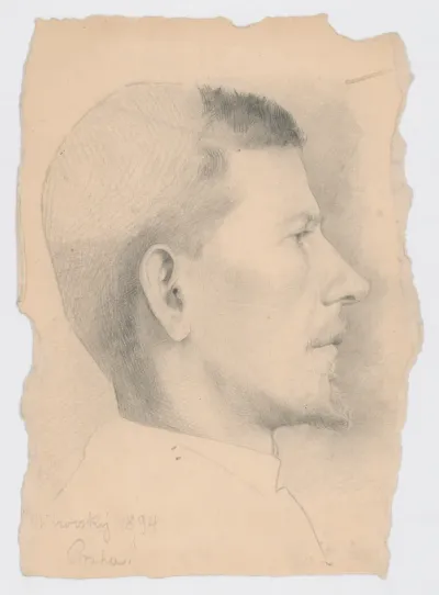 Head Study of a man with a Short Beard