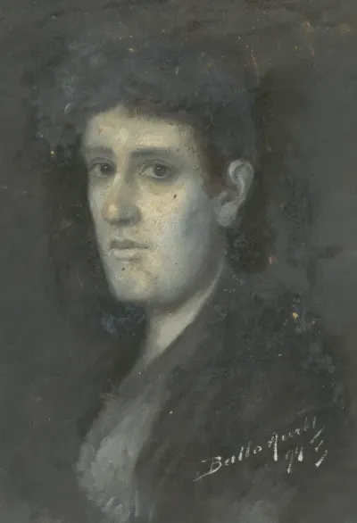 Head Study of Woman in Black