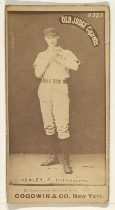 Healey, Pitcher, Indianapolis, from the Old Judge series (N172) for Old Judge Cigarettes