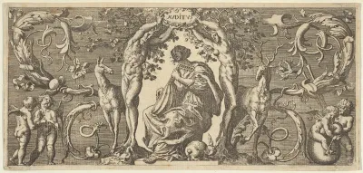 Hearing (Auditus), from "Quinque Sensuum"