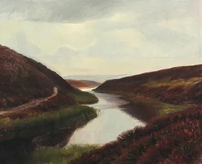 Heath landscape.