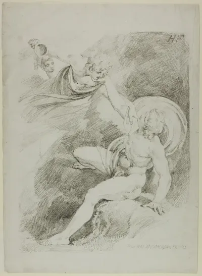 Heavenly Ganymede, from Specimens of Polyautography
