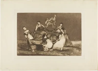 Heavier than a Dead Donkey, plate 1 from Los Proverbios