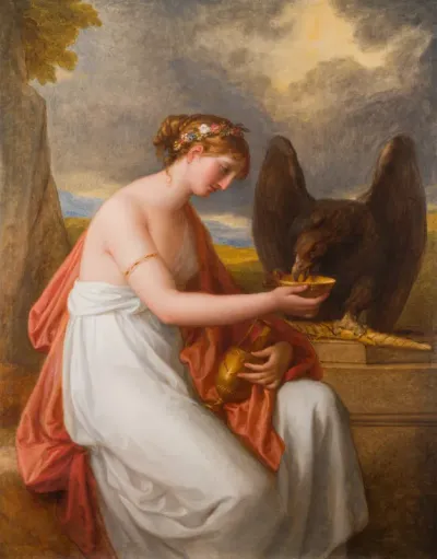 Hebe waters Jupiter's eagle