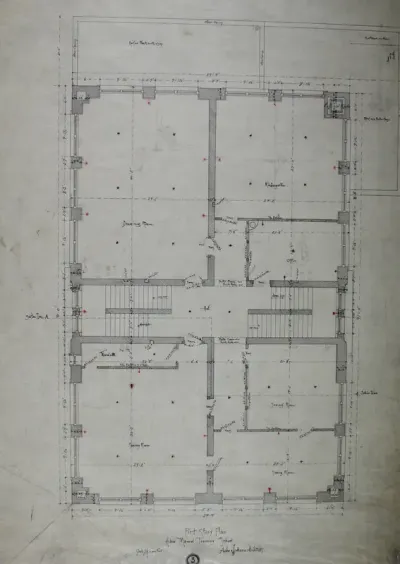 Hebrew Manual Training School, Chicago, Illinois, First Story Plan