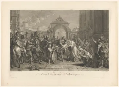 Hector neemt afscheid van Andromache