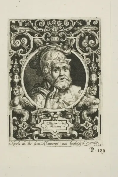 Hector of Troy, plate one from The Nine Worthies