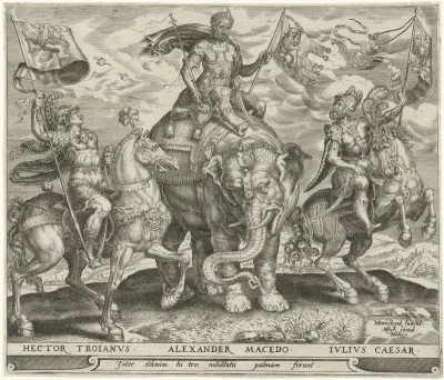 Hector van Troye, Alexander de Grote en Julius Caesar