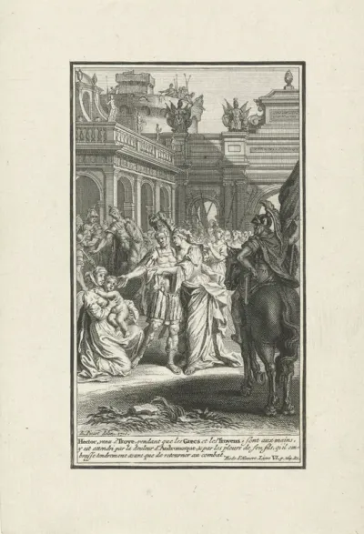 Hector zegt Andromache vaarwel