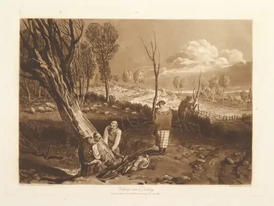 Hedging and Ditching, part X, plate 47 from "Liber Studiorum"