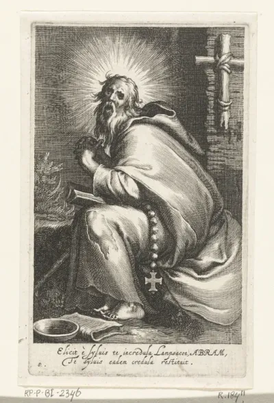 Heilige Abraham als kluizenaar