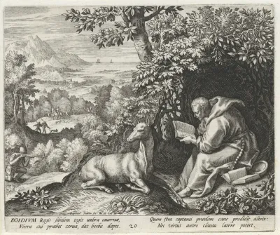 Heilige Aegidius van Nîmes als kluizenaar