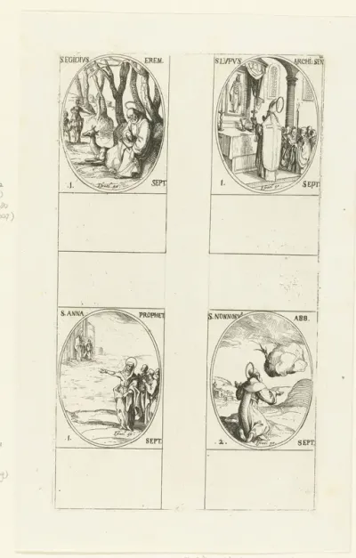 Heilige Aegidius van Nîmes, Heilige Lupus van Sens, Heilige profetes Anna, Heilige Nonnosus van Soracte (1-2 september)