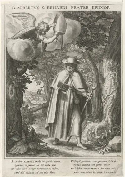 Heilige Albertus wordt door een engel tot bisschop verheven