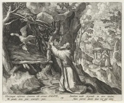 Heilige Amatus van Remiremont als kluizenaar