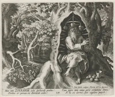 Heilige Andreas Zoërardus als kluizenaar