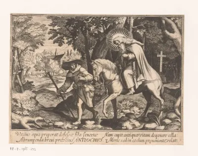 Heilige Antiochus als kluizenaar