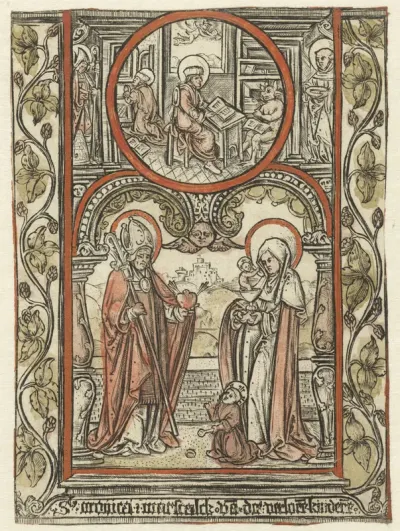 Heilige Augustinus en heilige Monica