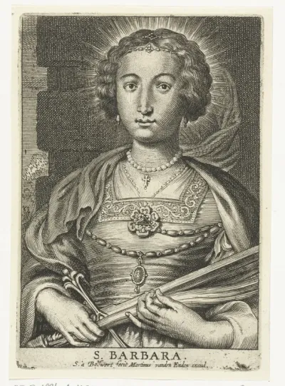 Heilige Barbara met zwaard