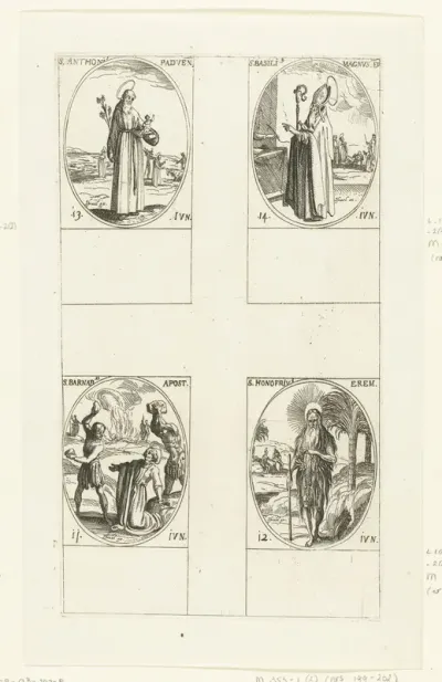 Heilige Barnabas van Cyprus, Heilige Onyphrius de Grote, Heilige Antonius van Padua, Heilige Basilius de Grote (11-14 juni)