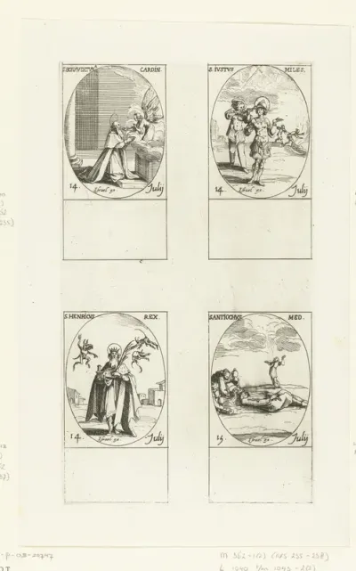 Heilige Bonaventura van Lyon, Heilige Justus, Heilige Henricus II van Duitsland, Heilige Antiochus van Sebaste (14-15 juli)