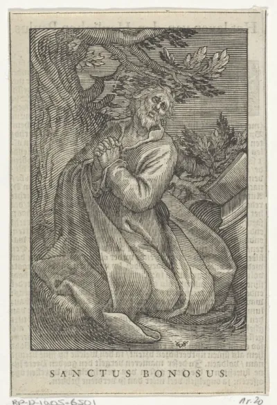 Heilige Bonosus als kluizenaar