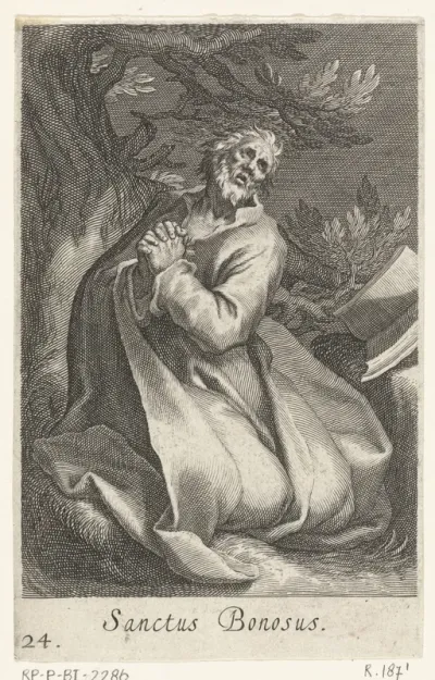 Heilige Bonosus als kluizenaar