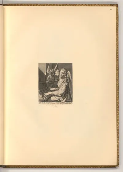 Heilige Cäcilia an der Orgel