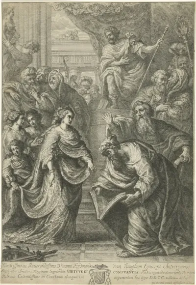 Heilige Catharina voor de rechters