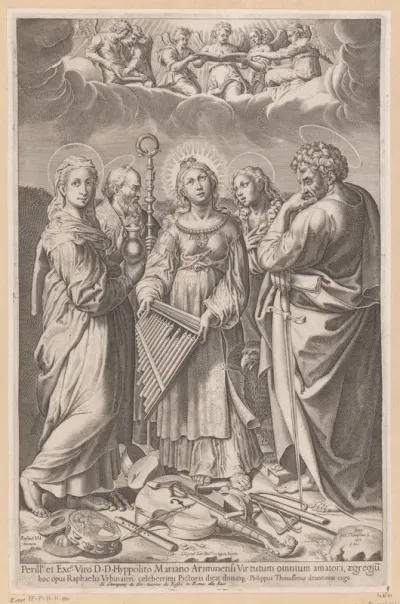 Heilige Cecilia in extase