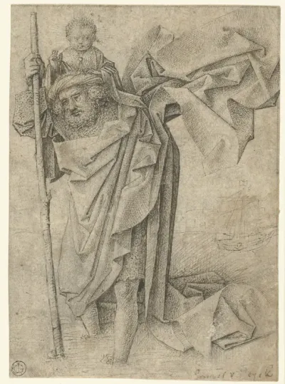Heilige Christoffel met het Christuskind