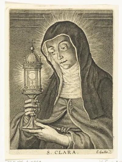 Heilige Clara met monstrans