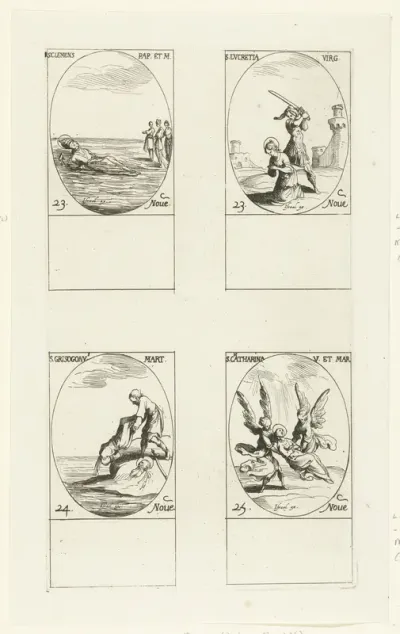 Heilige Clemens I, Heilige Lucretia van Mérida, Heilige Chrysogonus van Aquileia, Heilige Catharina van Alexandrië (23-25 november)