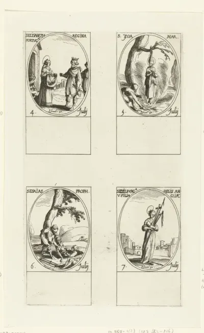 Heilige Elisabeth van Portugal, Heilige Zoë van Rome, Heilige Jesaja, Heilige Ethelburga van Faremoutiers (4-7 juli)