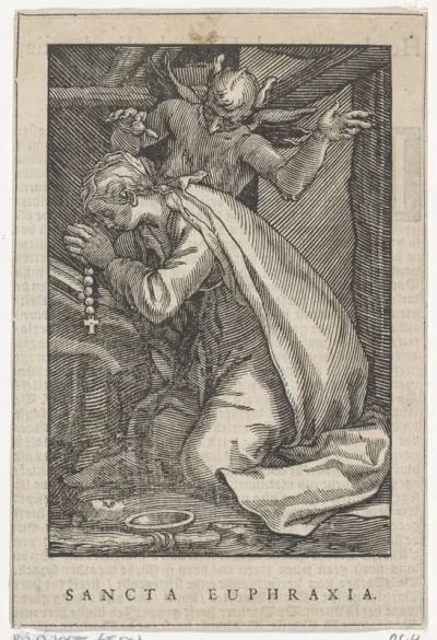Heilige Euphrasia van Constantinopel als kluizenares
