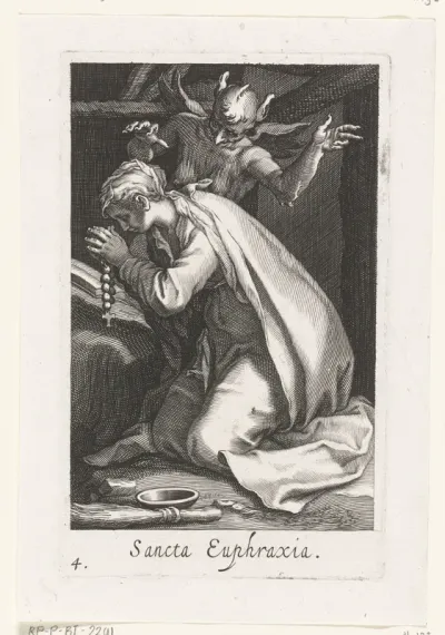 Heilige Euphrasia van Constantinopel als kluizenares