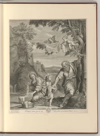 Heilige Familie an der Waschstelle