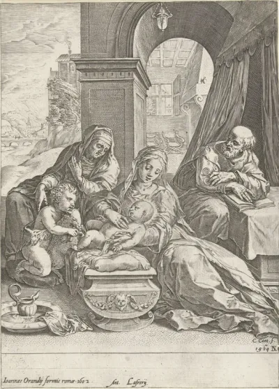 Heilige Familie met Anna en Johannes de Doper